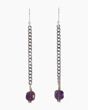 Load image into Gallery viewer, Amethyst Earrings Stainless Steel