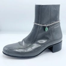 Load image into Gallery viewer, Aventurine BOOT Anklet Stainless Steel Chain