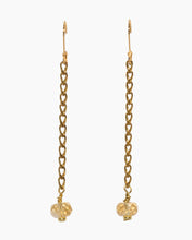Load image into Gallery viewer, Citrine Earrings Brass