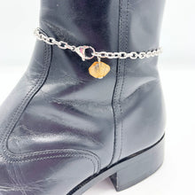 Load image into Gallery viewer, Citrine BOOT Anklet Stainless Steel Chain