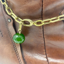 Load image into Gallery viewer, Jade BOOT Anklet Brass Chain