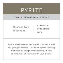 Load image into Gallery viewer, Pyrite Bracelet Brass Curb Chain