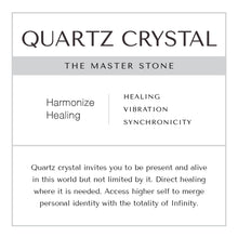 Load image into Gallery viewer, Quartz Crystal Bracelet Stainless Steel Curb Chain