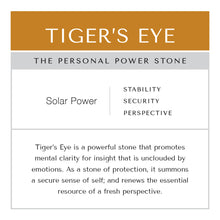 Load image into Gallery viewer, Tiger's Eye Earrings Brass