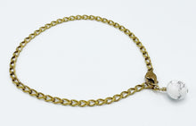 Load image into Gallery viewer, Howlite Anklet Brass Chain
