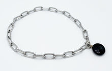 Load image into Gallery viewer, Onyx Anklet Stainless Steel Chain
