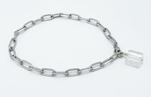 Load image into Gallery viewer, Quartz Crystal Anklet Stainless Steel Chain
