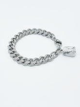 Load image into Gallery viewer, Howlite Bracelet Stainless Steel Curb Chain
