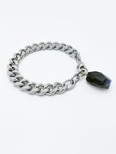 Load image into Gallery viewer, Labradorite Bracelet Stainless Steel Curb Chain
