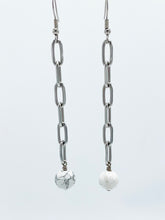 Load image into Gallery viewer, Howlite Earrings Stainless Steel
