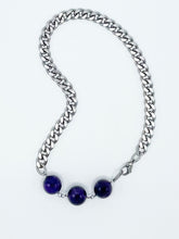 Load image into Gallery viewer, Amethyst Necklace Stainless Steel Curb Chain
