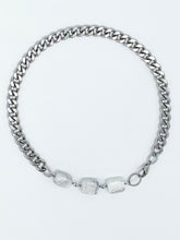Load image into Gallery viewer, Howlite Necklace Stainless Steel Curb Chain

