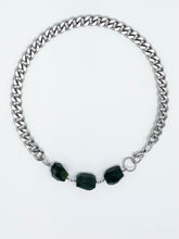 Load image into Gallery viewer, Jade Necklace Stainless Steel Curb Chain
