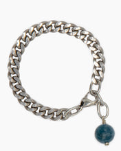 Load image into Gallery viewer, Apatite Bracelet Stainless Steel Curb Chain
