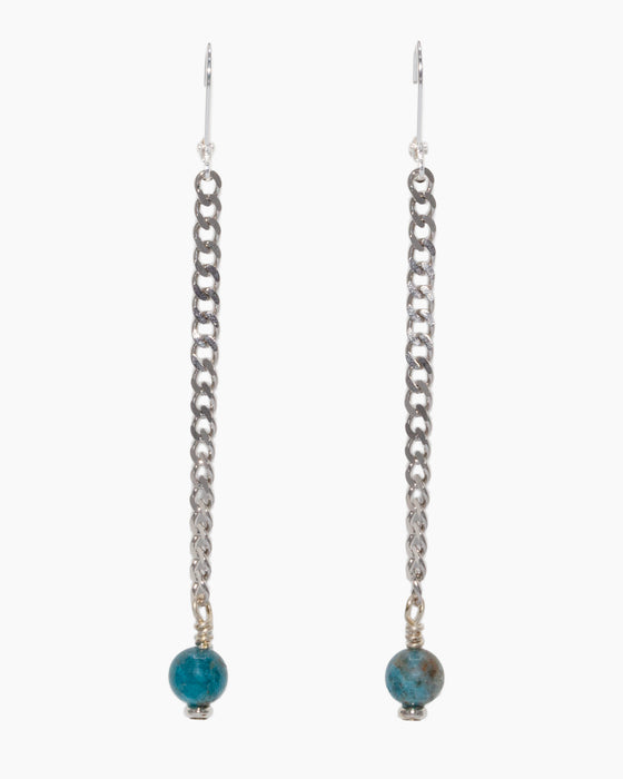 Apatite Earrings Stainless Steel