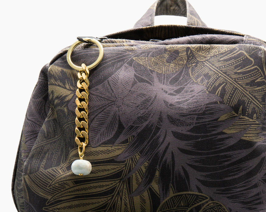 Aquamarine Key Chain Brass