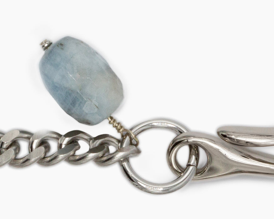 AQUAMARINE POCKET CHAIN Stainless