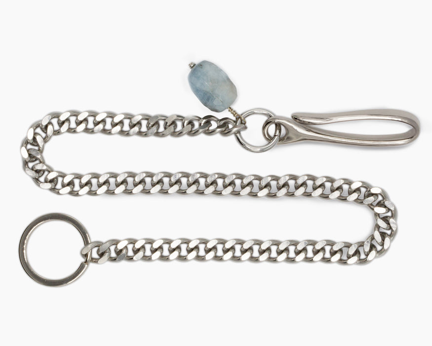 AQUAMARINE POCKET CHAIN Stainless