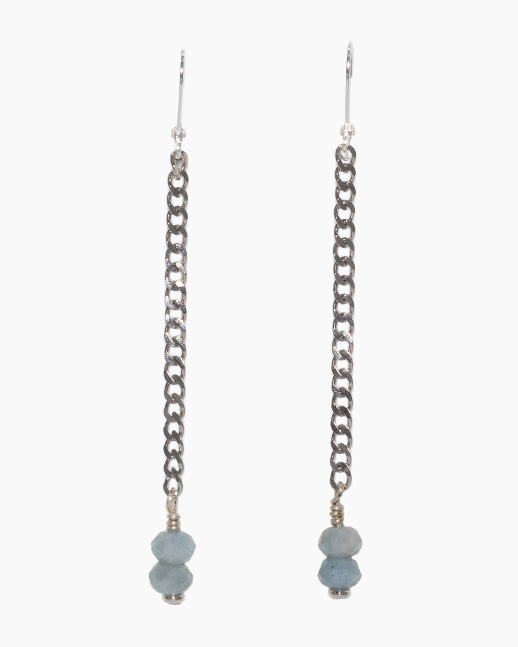 Aquamarine Earrings Stainless Steel