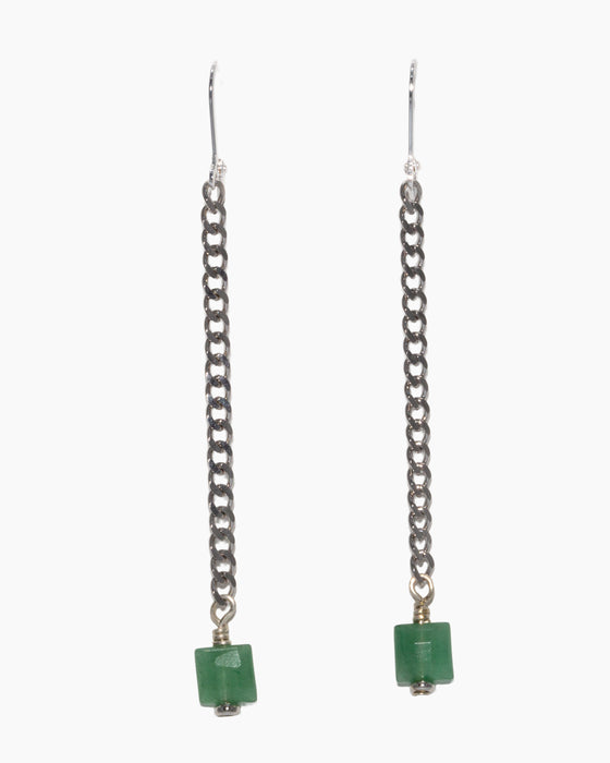 Aventurine Earrings stainless
