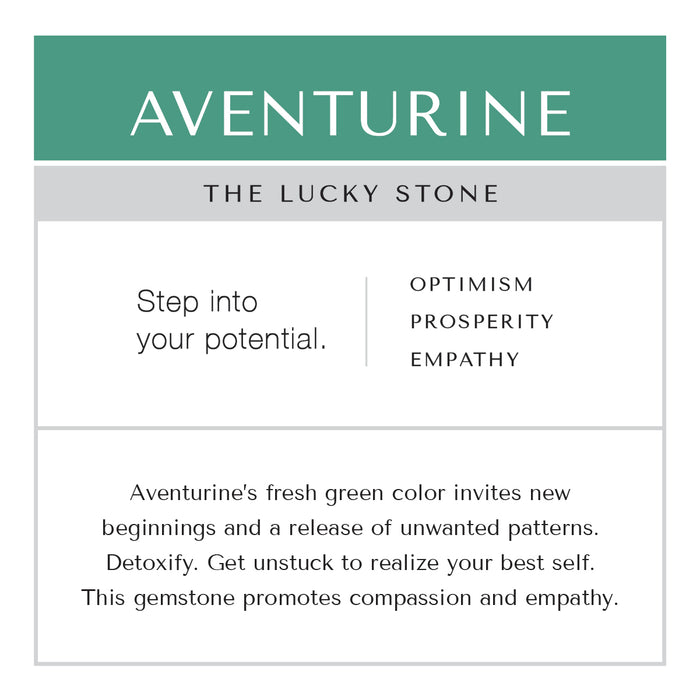 Aventurine Bracelet Brass Curb Chain