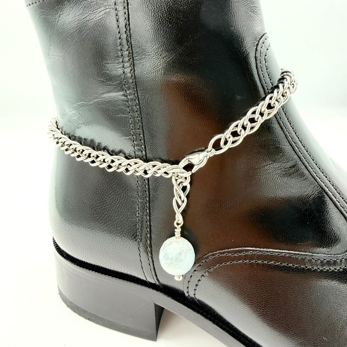 AQUAMARINE BOOT ANKLET Stainless