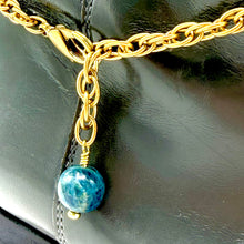 Load image into Gallery viewer, Apatite BOOT Anklet Brass Chain
