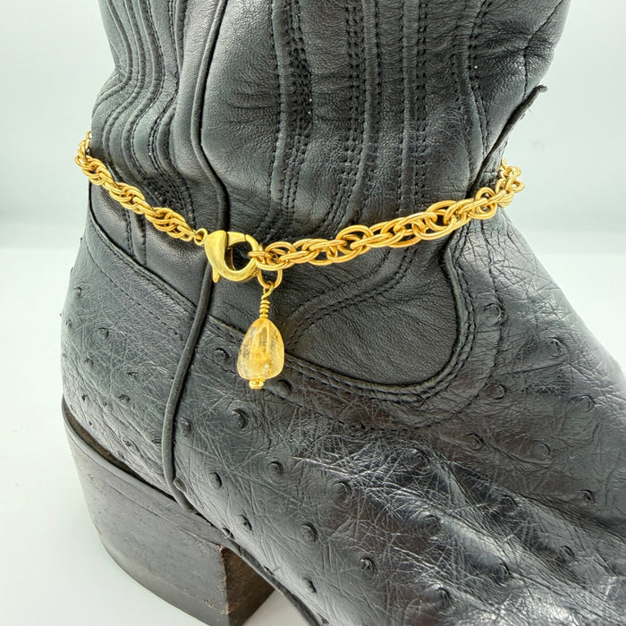 CITRINE BOOT ANKLET
