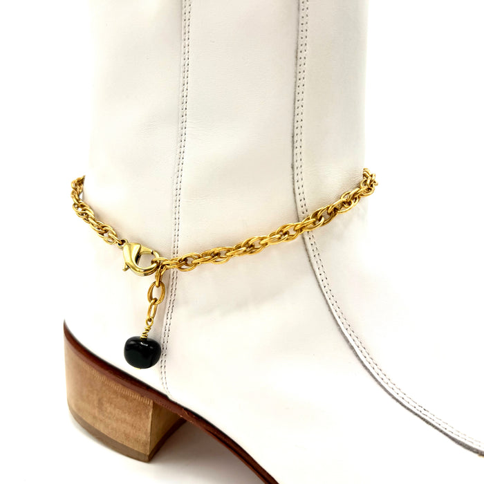 ONYX BOOT ANKLET