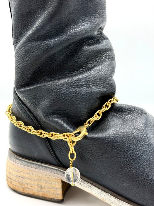 QUARTZ CRYSTAL BOOT ANKLET