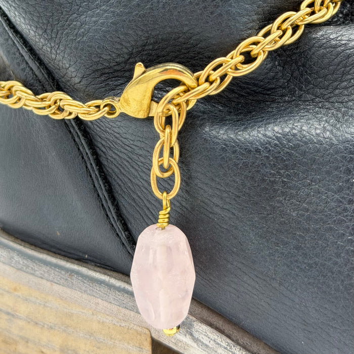 ROSE QUARTZ BOOT ANKLET