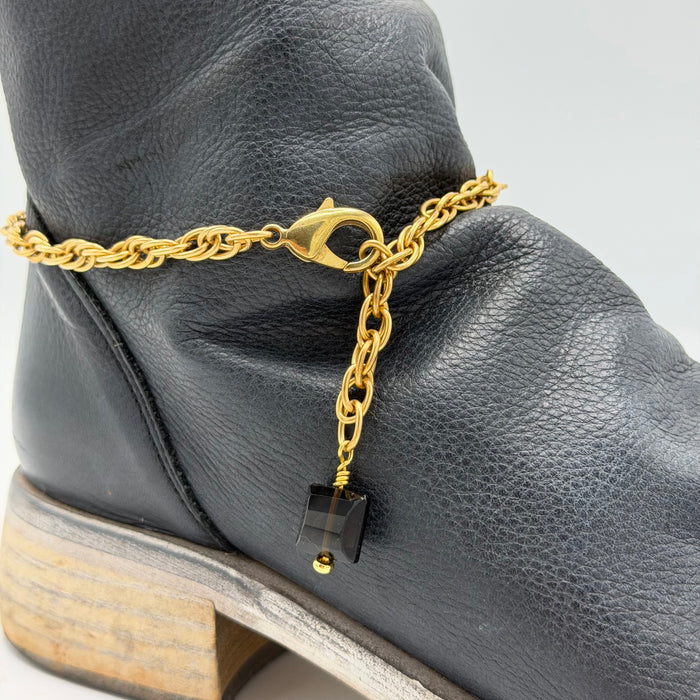 SMOKY QUARTZ BOOT ANKLET