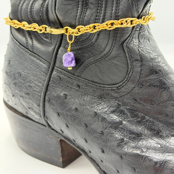 CHAROITE BOOT ANKLET