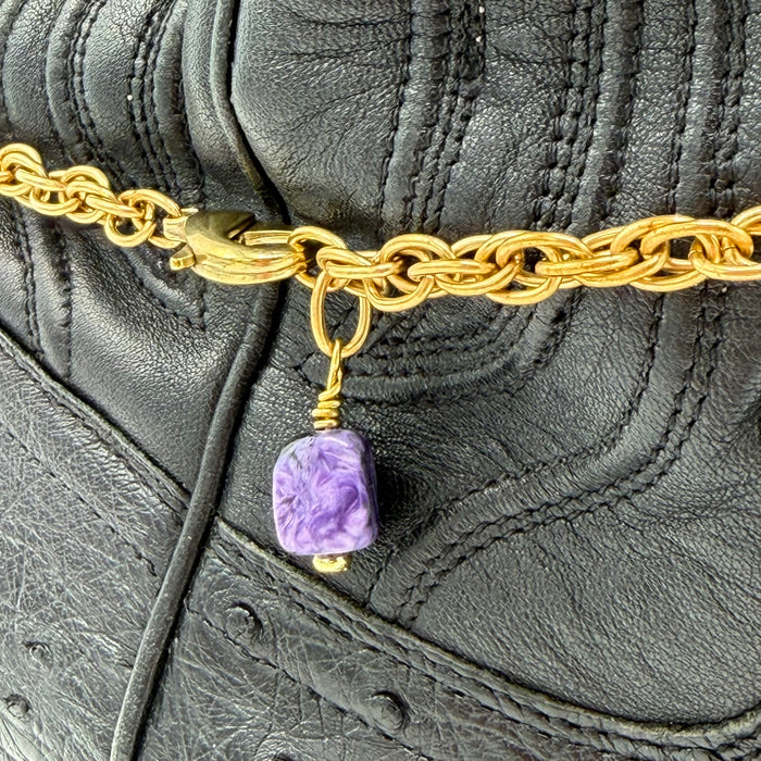 CHAROITE BOOT ANKLET