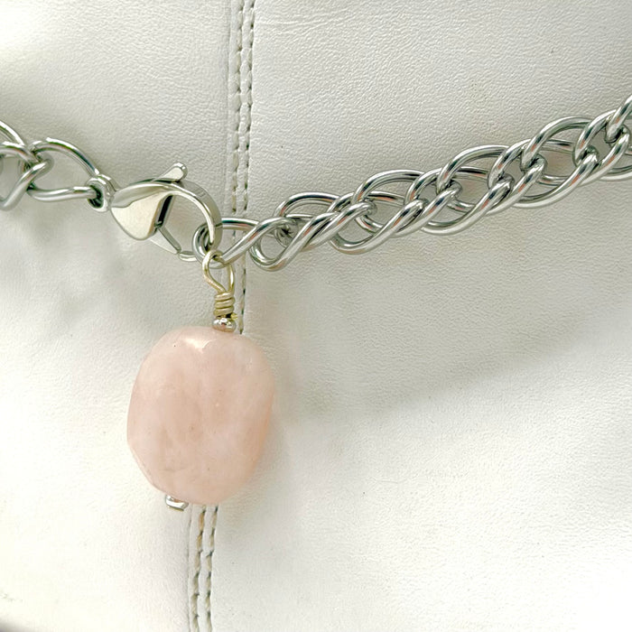 ROSE QUARTZ BOOT ANKLET