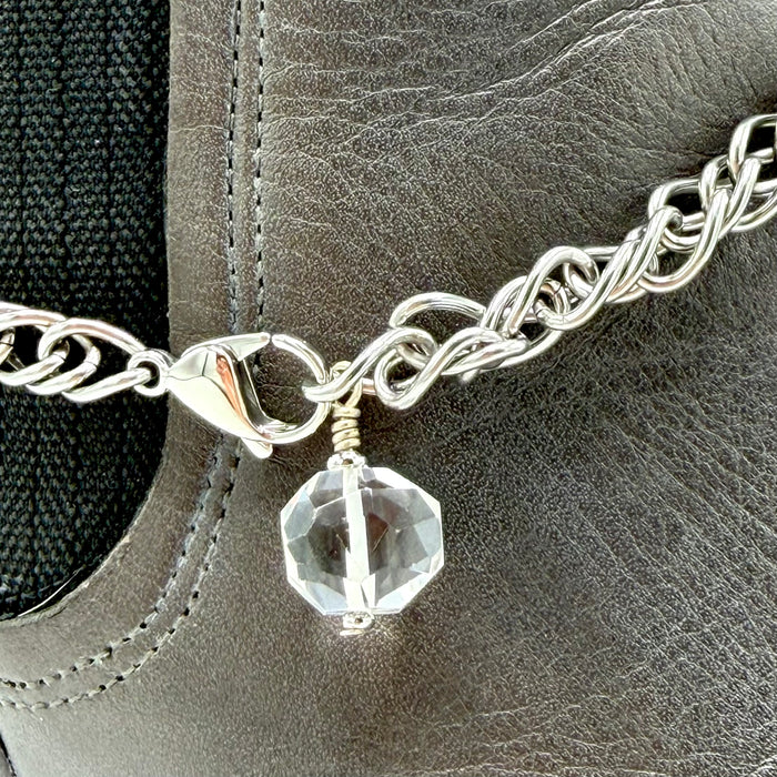 QUARTZ CRYSTAL BOOT ANKLET