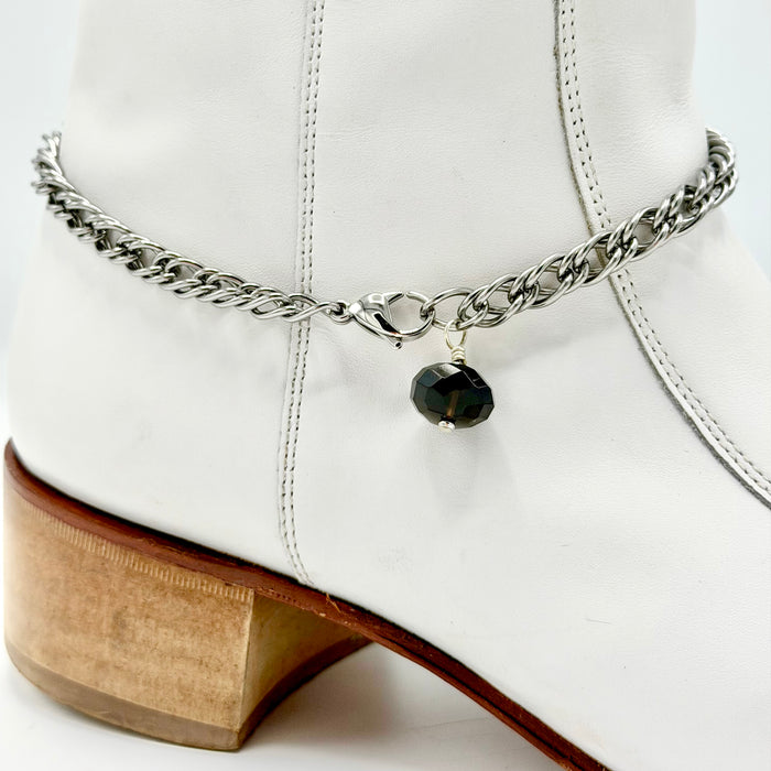 SMOKY QUARTZ BOOT ANKLET