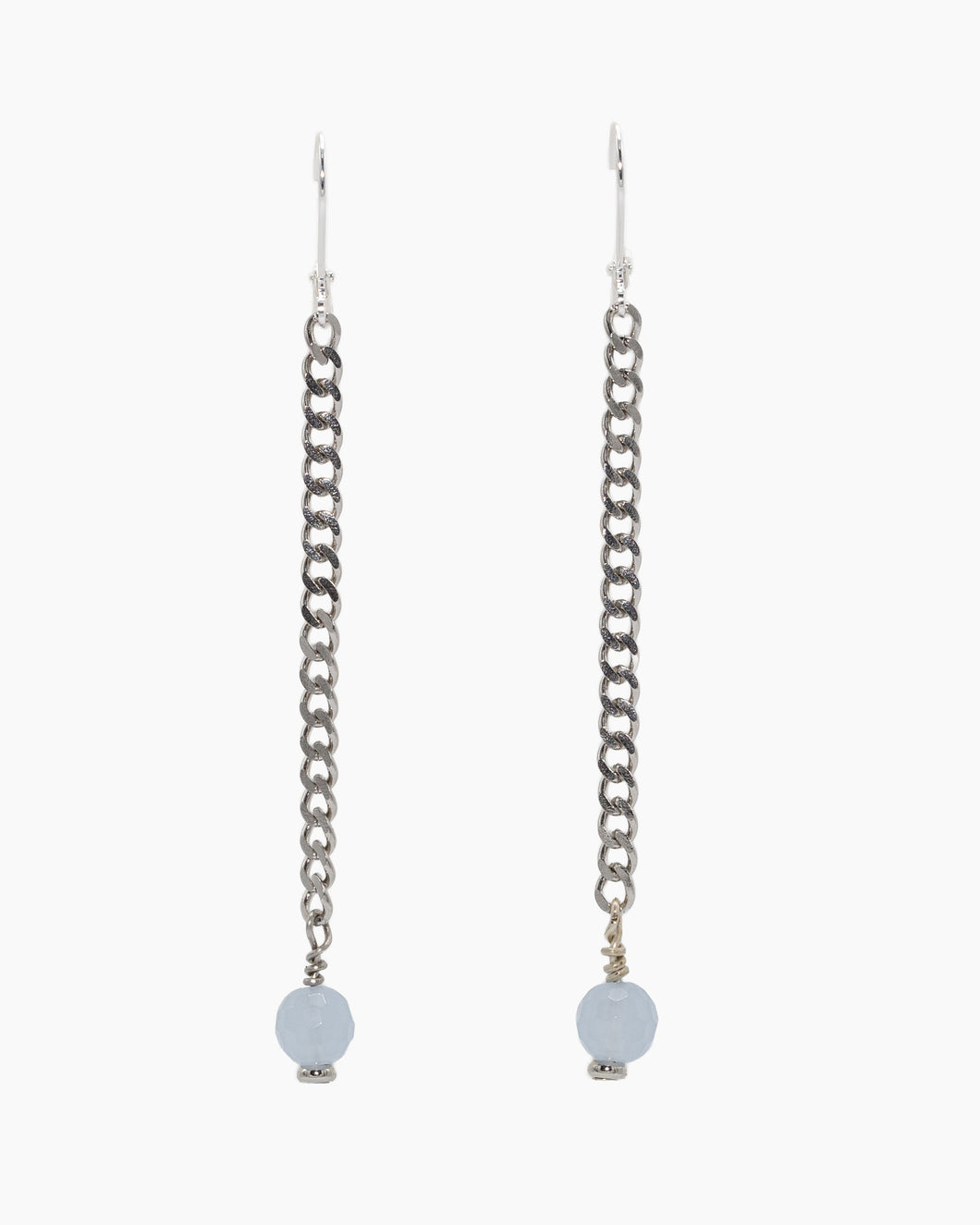 Chalcedony Earrings Stainless Steel