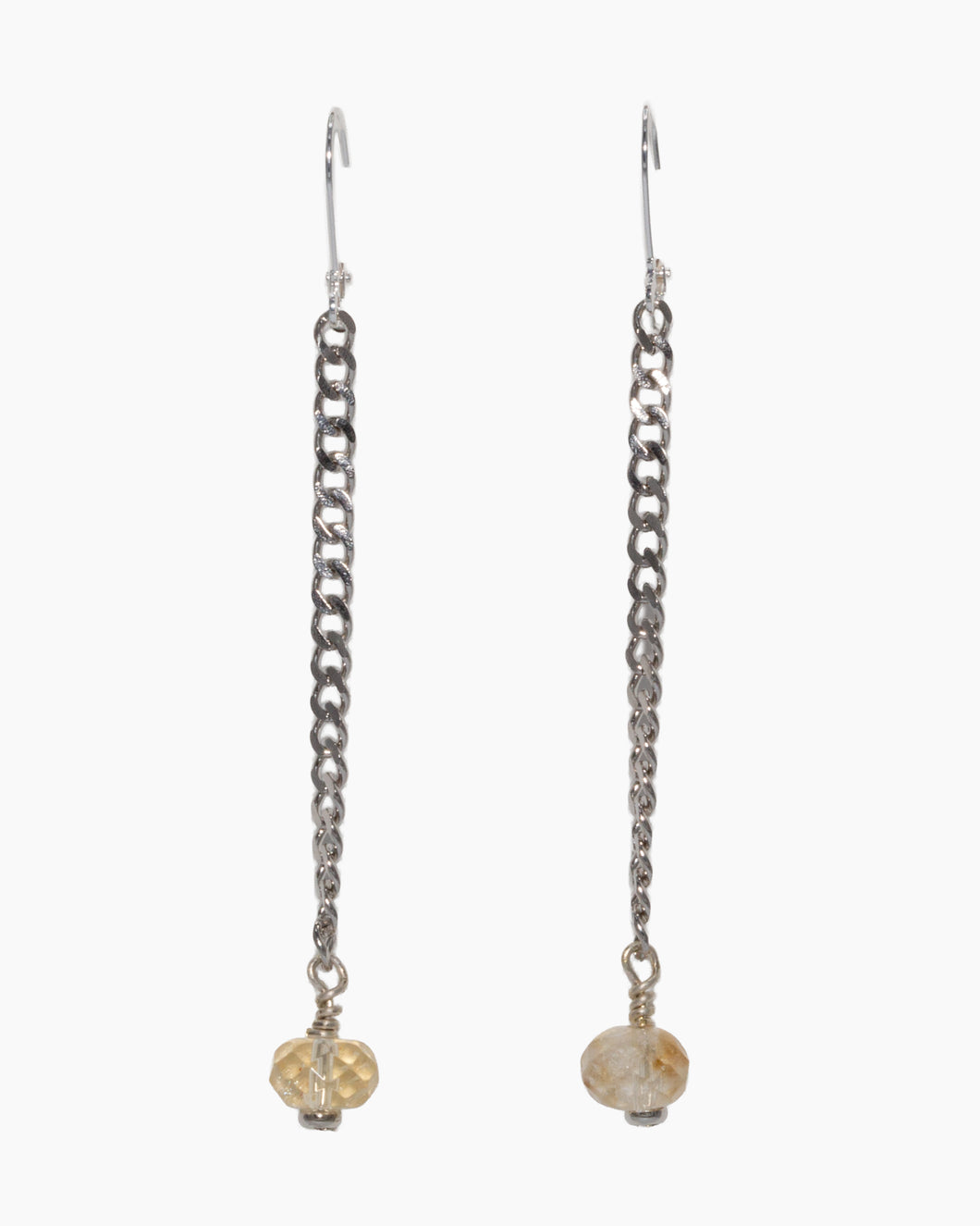 Citrine Earrings Stainless Steel