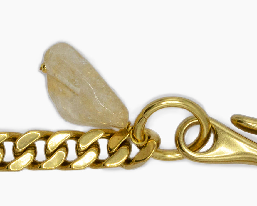 Citrine Pocket Chain Brass
