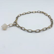 Load image into Gallery viewer, Citrine BOOT Anklet Brass Chain
