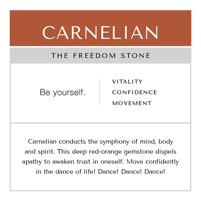 Carnelian Pocket Chain Brass