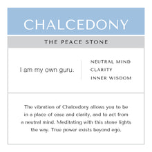 Load image into Gallery viewer, Chalcedony Bracelet Brass Curb Chain
