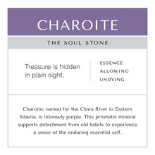 Load image into Gallery viewer, Charoite Bracelet Brass Curb Chain
