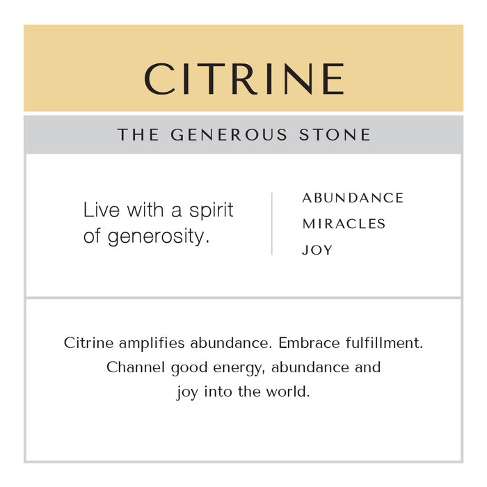 Citrine Bracelet Brass Curb Chain