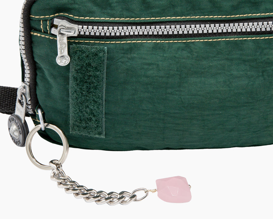 Rose Quartz Key Chain Brass