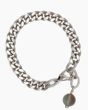 Load image into Gallery viewer, Fluorite Bracelet Stainless Steel Curb Chain

