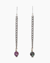 Load image into Gallery viewer, Fluorite Earrings Stainless Steel

