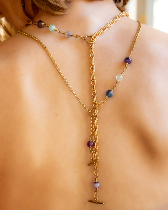 FLUORITE TOGGLE BRASS FINE CURB