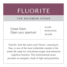 Load image into Gallery viewer, Fluorite Bracelet Brass Curb Chain
